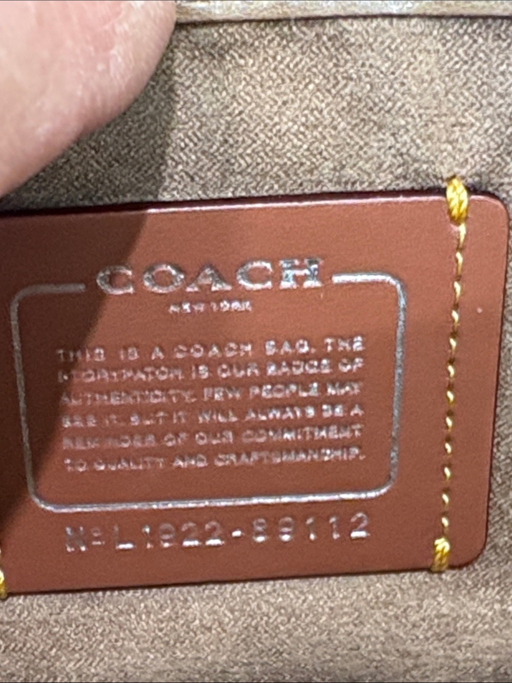 Coach Parker Shoulder Bag in Signature Logo, Calf Leather, and Silver Chain - Picture 10 of 13
